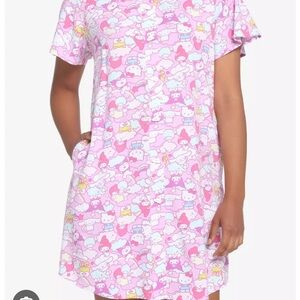 Hello Kitty & Friends by Sanrio Hot Topic Pink Cartoon Mini Dress Medium